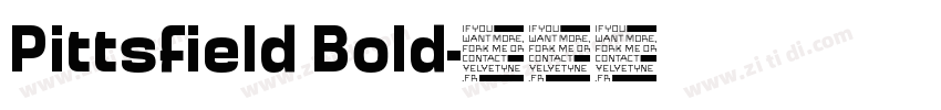 Pittsfield Bold字体转换
